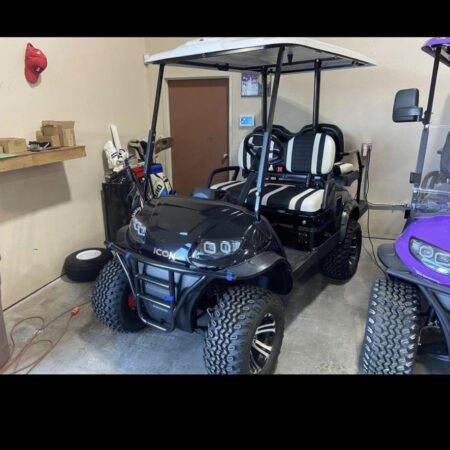 Black Golf Cart 2022 Icon