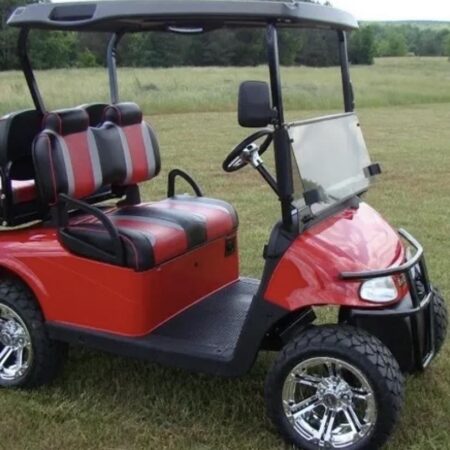 RED 2015 EZ Go RXV ELECTRIC GOLF CART