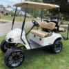 WHITE 2009 EZGO TXT GAS GOLF CART
