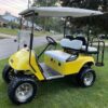 Yellow Ezgo TXT Electric custom golf cart - Image 6