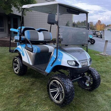 Sky Blue Ezgo TXT GAS Golf Cart