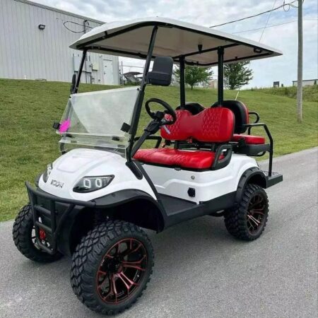 White 2023 ICON i40 Electric LITHIUM Golf Cart