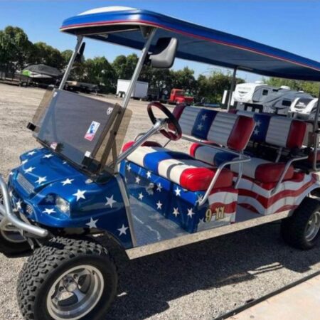 American made Club Car Electric Golf Cart.