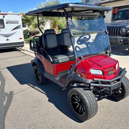 RED ClubCar Golf Cart - 4 passenger Onward - 51V 105ah Eco Battery