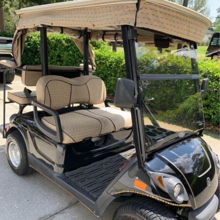 Black 2009 Yamaha Golf cart