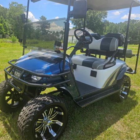 BLUE & WHITE 2019 Ezgo TXT 48 VOLT