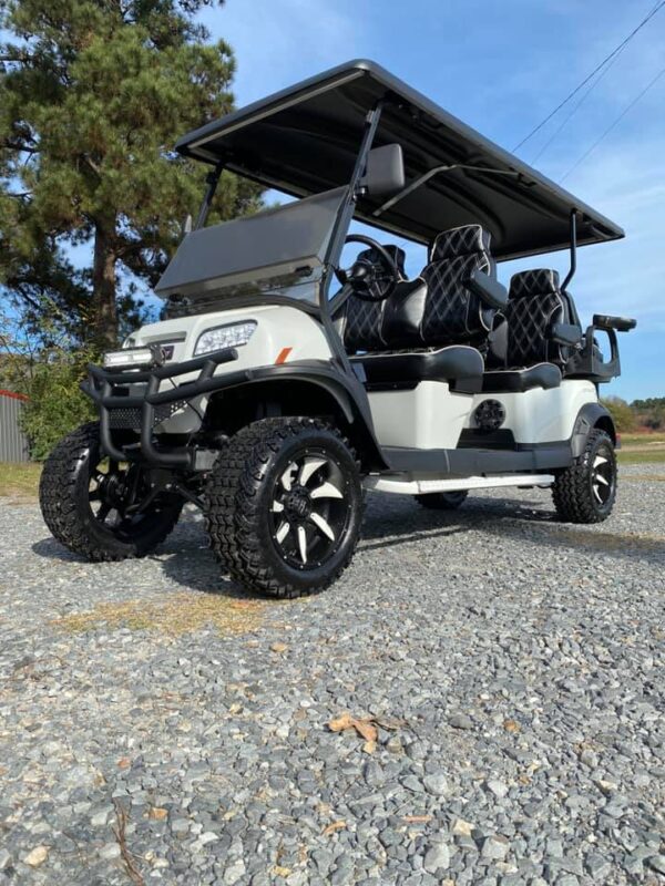 2021 Arctic Blast Limited Edition Club Car Onward Lifted 6 Passenger Stretch 48V Electric - Image 6