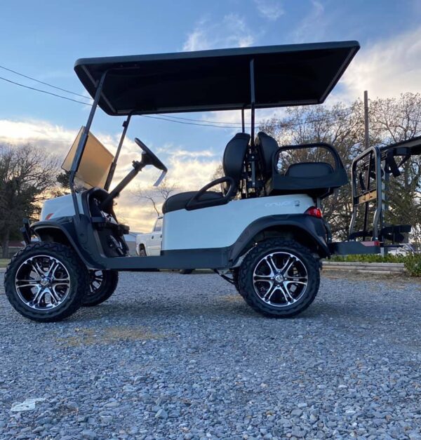 2021 Glacier White Club Car Onward 4 Pass Lifted Golf Cart - Image 2