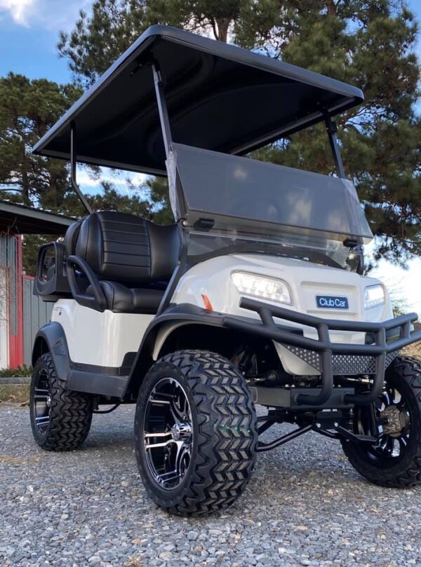 2021 Glacier White Club Car Onward 4 Pass Lifted Golf Cart - Image 4