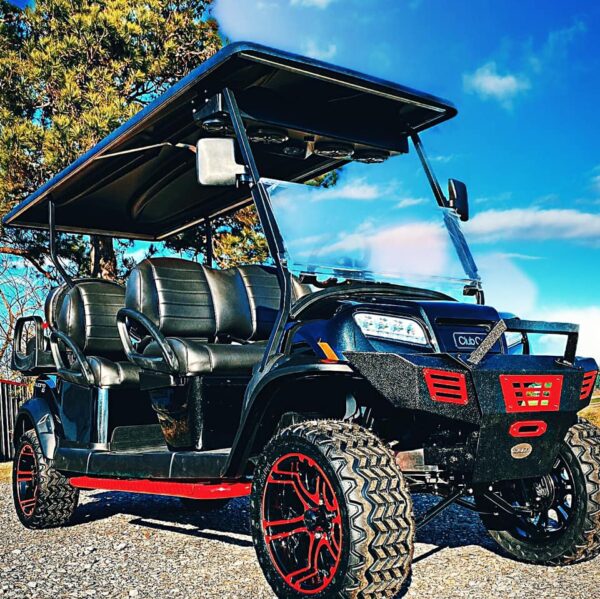 2021 Fire Storm LE Club Car Onward Lifted 6 Passenger AC Drive Electric High Performance Golf Cart / LSV