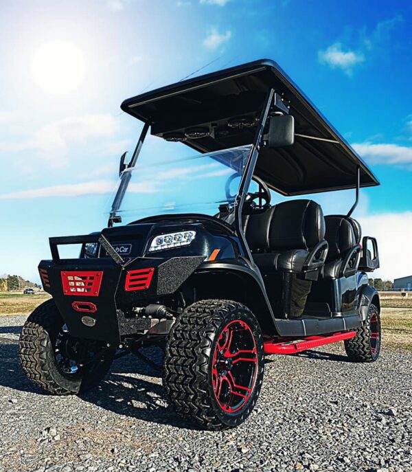 2021 Fire Storm LE Club Car Onward Lifted 6 Passenger AC Drive Electric High Performance Golf Cart / LSV - Image 4