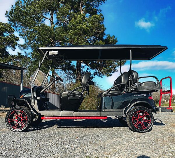 2021 Fire Storm LE Club Car Onward Lifted 6 Passenger AC Drive Electric High Performance Golf Cart / LSV - Image 3