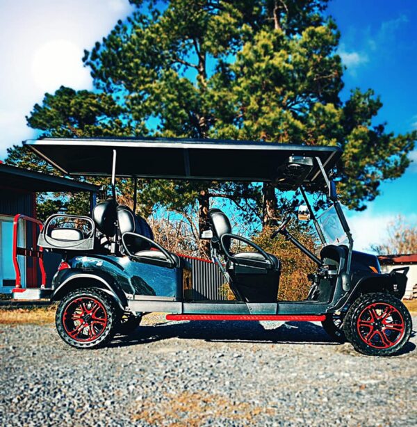 2021 Fire Storm LE Club Car Onward Lifted 6 Passenger AC Drive Electric High Performance Golf Cart / LSV - Image 2