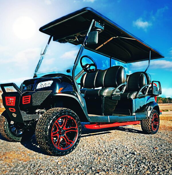 2021 Fire Storm LE Club Car Onward Lifted 6 Passenger AC Drive Electric High Performance Golf Cart / LSV - Image 5