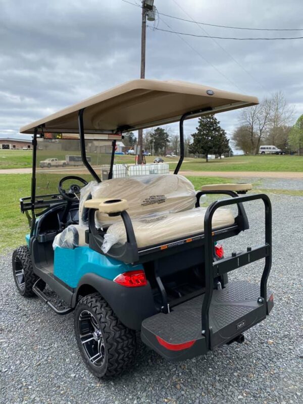 2021 Teal Phoenix Club Car Villager V4L 48v Lifted Golf Cart - Image 6