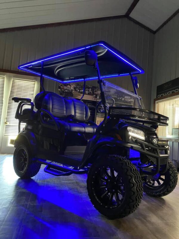 2022 Dark Knight Special Edition Club Car Onward 4 Passenger Lifted Lithium-Ion HP PTV/LSV Golf Cart - Image 18