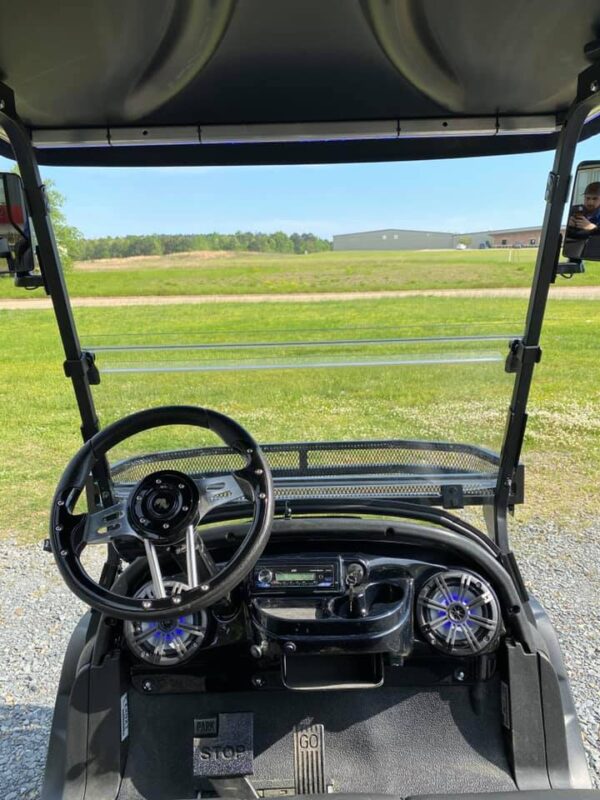 2022 Dark Knight Special Edition Club Car Onward 4 Passenger Lifted Lithium-Ion HP PTV/LSV Golf Cart - Image 13