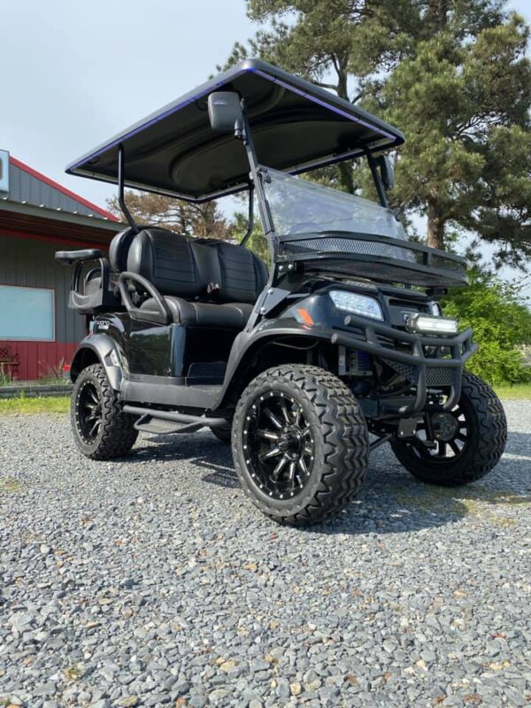 2022 Dark Knight Special Edition Club Car Onward 4 Passenger Lifted Lithium-Ion HP PTV/LSV Golf Cart - Image 14