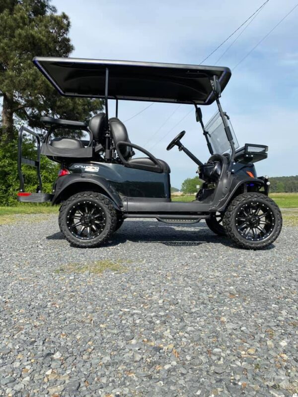 2022 Dark Knight Special Edition Club Car Onward 4 Passenger Lifted Lithium-Ion HP PTV/LSV Golf Cart - Image 7