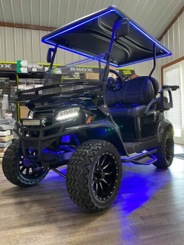 2022 Dark Knight Special Edition Club Car Onward 4 Passenger Lifted Lithium-Ion HP PTV/LSV Golf Cart - Image 17