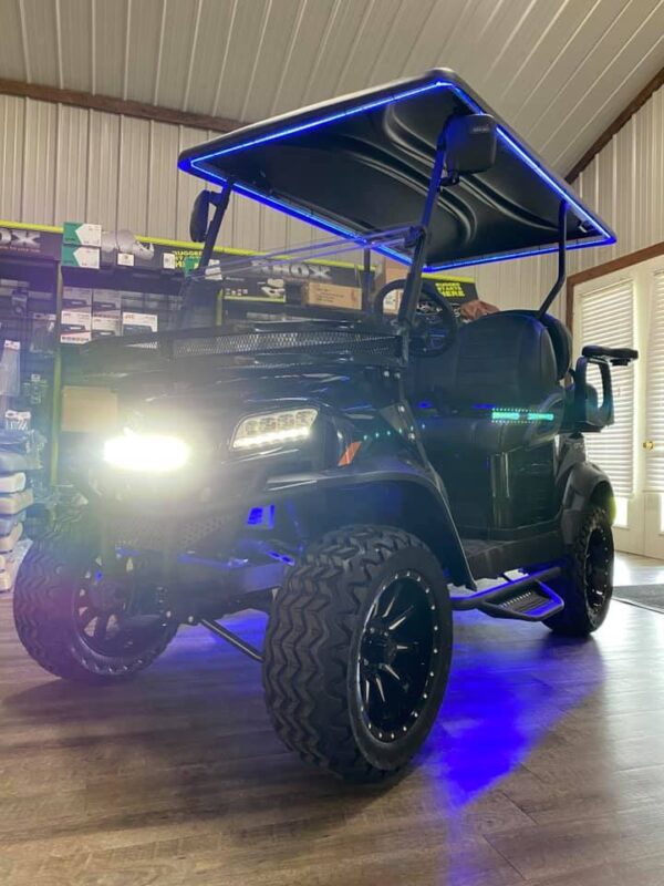 2022 Dark Knight Special Edition Club Car Onward 4 Passenger Lifted Lithium-Ion HP PTV/LSV Golf Cart - Image 16