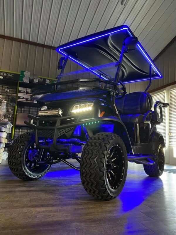 2022 Dark Knight Special Edition Club Car Onward 4 Passenger Lifted Lithium-Ion HP PTV/LSV Golf Cart - Image 24