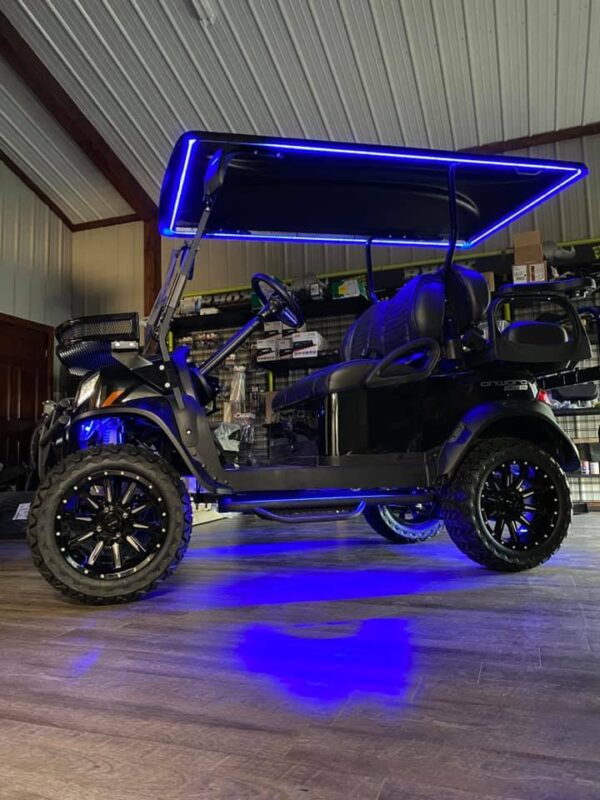 2022 Dark Knight Special Edition Club Car Onward 4 Passenger Lifted Lithium-Ion HP PTV/LSV Golf Cart - Image 20