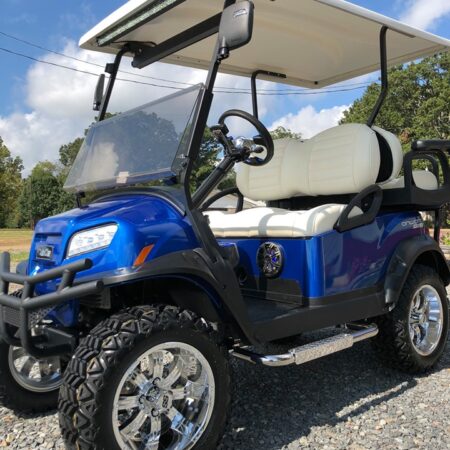 2023 New Onyx Blue Metallic Club Car Onward Lithium Ion Lifted 4 Passenger Lifted