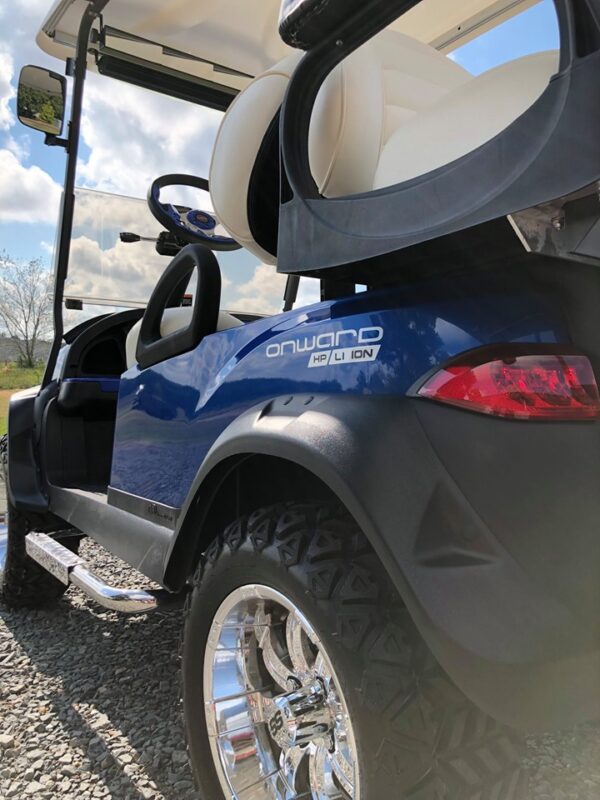 2023 New Onyx Blue Metallic Club Car Onward Lithium Ion Lifted 4 Passenger Lifted - Image 11