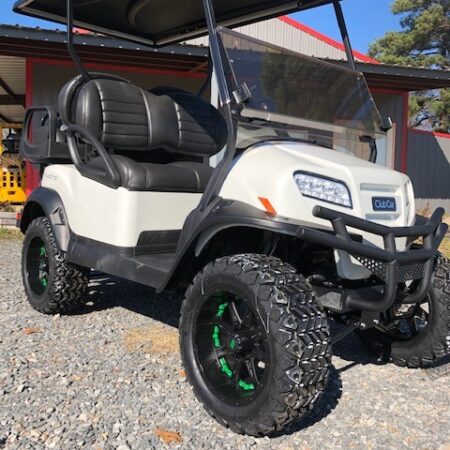 2022 New Touch of Lime Edition Club Car Onward 4 Passenger Lifted Electric PTV Custom Golf Cart