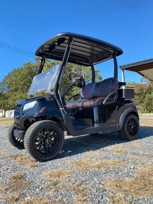 2022 Tuxedo Black Metallic Club Car Onward 48V Electric 2 Pass Golf Cart - Image 7