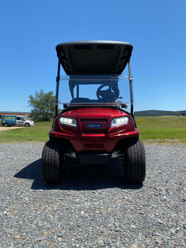 2022 Candy Apple Red Metallic Club Car Onward 48V Electric 2 Pass Golf Cart - Image 9