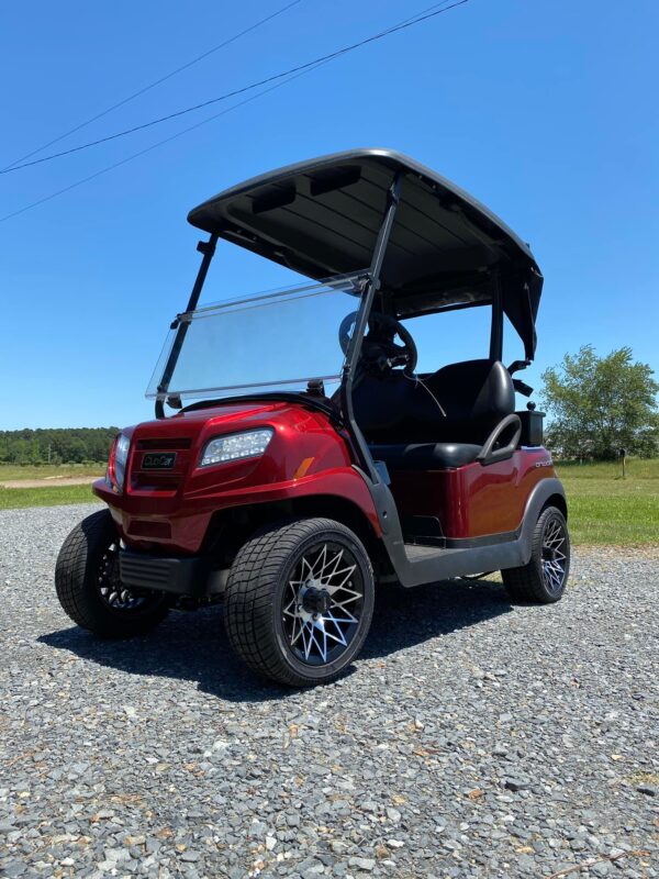 2022 Candy Apple Red Metallic Club Car Onward 48V Electric 2 Pass Golf Cart - Image 10