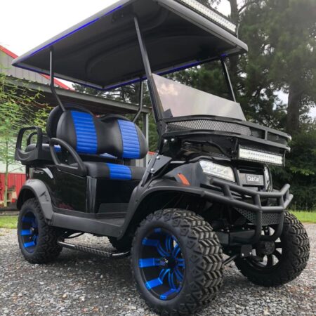 New Touch of Blue Edition Club Car Onward 4 Passenger Lifted Electric