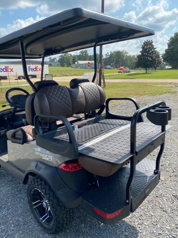 2022 New Midnight Silver Metallic Club Car Onward 4 Passenger Lifted Li-Ion HP PTV Custom Golf Cart - Image 6