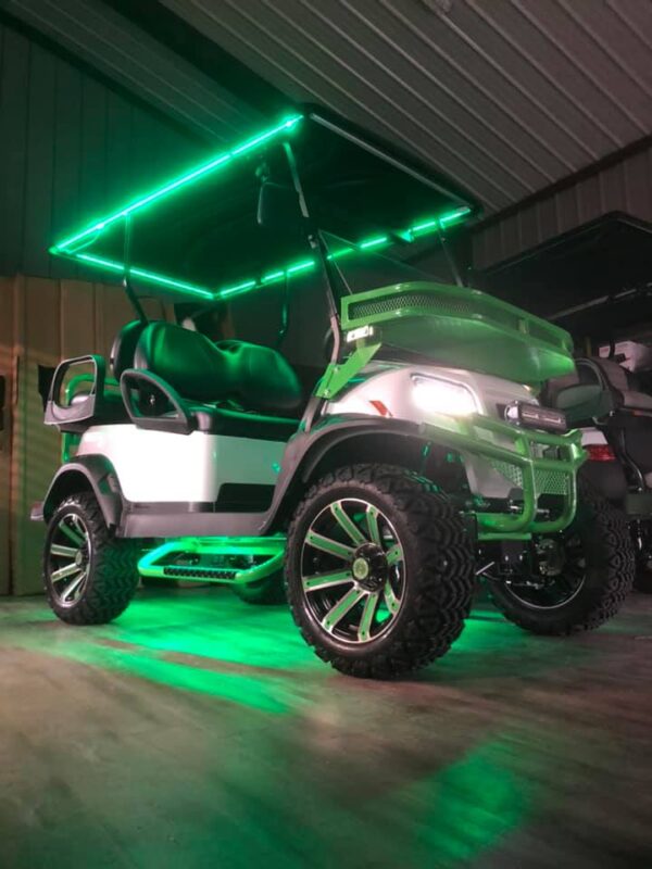 2023 New Sweat Pea Limited Edition Club Car Onward HP 4 Passenger Lifted Custom Golf Cart - Image 3