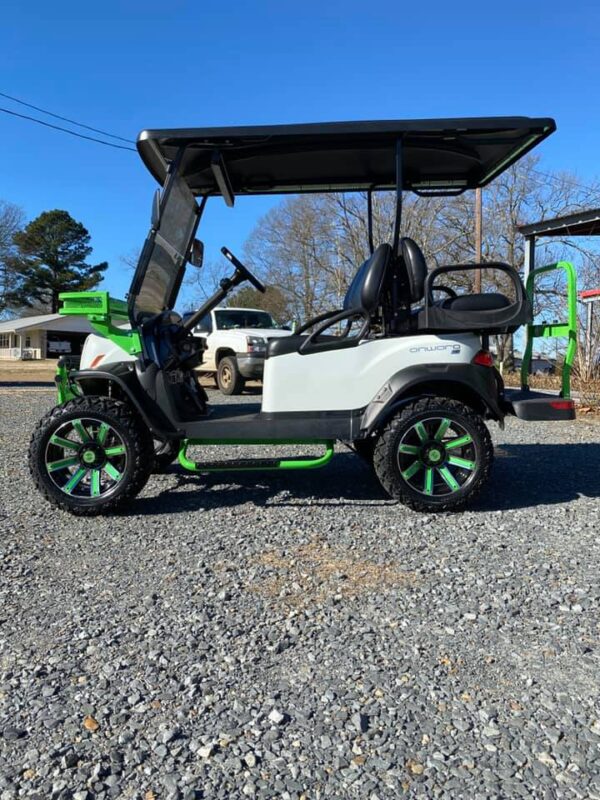 2023 New Sweat Pea Limited Edition Club Car Onward HP 4 Passenger Lifted Custom Golf Cart - Image 6