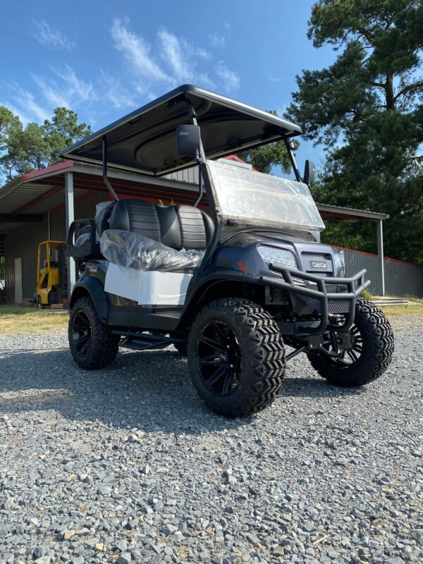 2022 Midnight Silver Metallic Club Car Onward 4 Passenger Lifted Li-Ion HP PTV Custom Golf Cart - Image 10