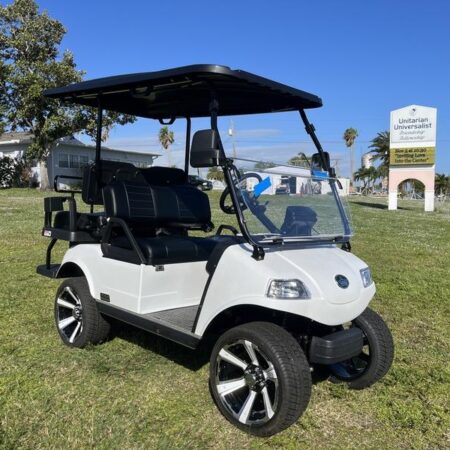 Pearl White 2025 Evolution Electric Vehicles Classic 4 Plus.