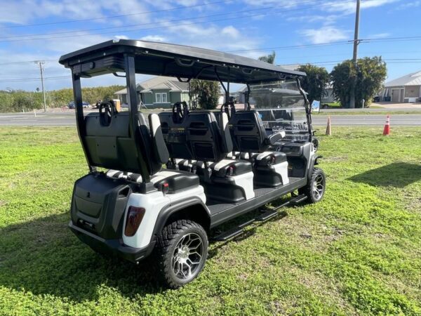 White 2025 Evolution Electric Vehicles D5-Maverick 6 Plus. - Image 4