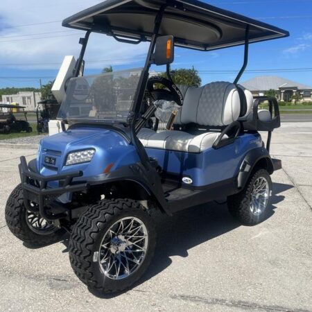 Metallic Ice Blue 2025 Club Car® Onward® Lifted 4 Passenger HP Lithium