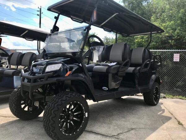 Black 2025 Club Car® Onward® Lifted 6 Passenger Gas