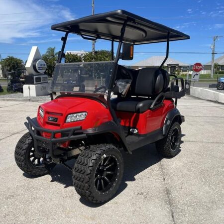 Rally Red 2025 Club Car® Onward® Lifted 4 Passenger Gas..