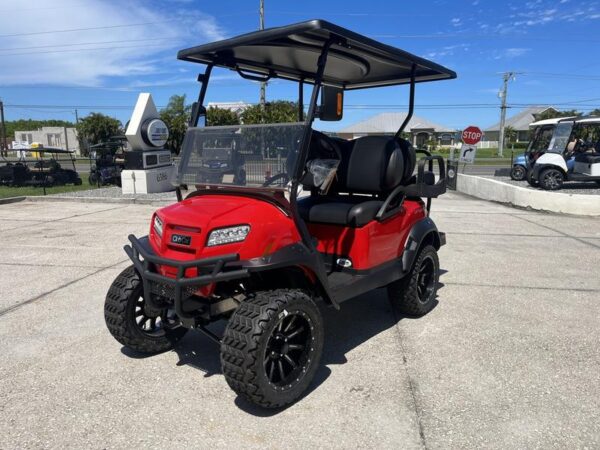 Rally Red 2025 Club Car® Onward® Lifted 4 Passenger Gas..