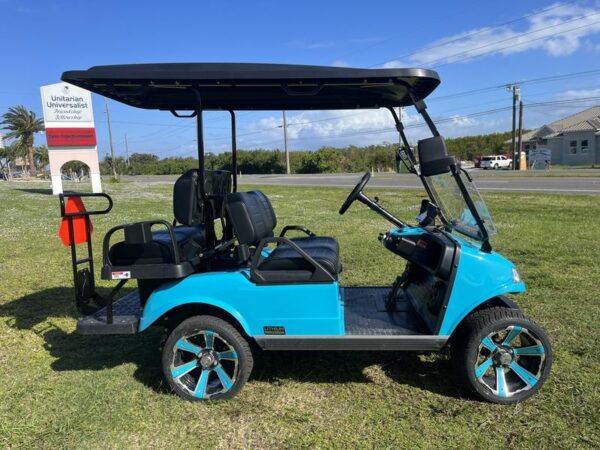 Sky Blue 2025 Evolution Electric Vehicles Classic 4 Plus. - Image 5