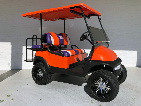 2024 Orange Lifted Club Car Golf Cart