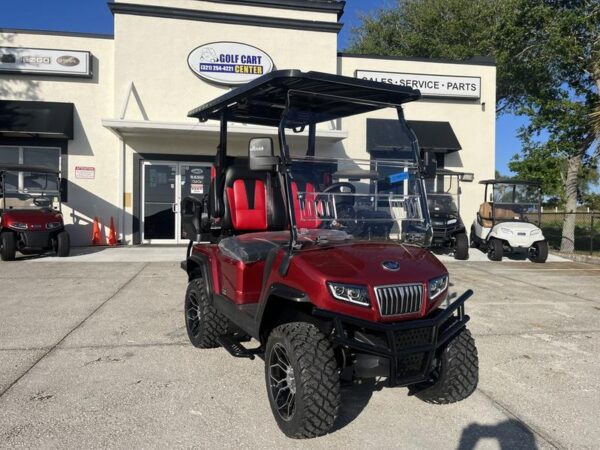 Red Sapphire 2025 Evolution Electric Vehicles D5 Maverick 2+2 Plus.