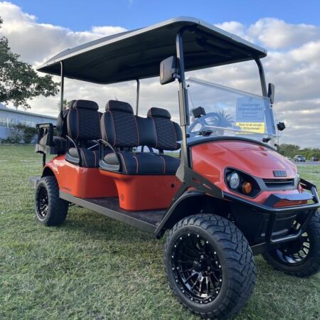 Solar Flare  2025 E-Z-Go Express 6 ELiTE Lithium Lifted