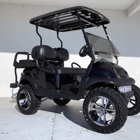 Black Lifted Club Car Precedent MAX 6 Rear Seat