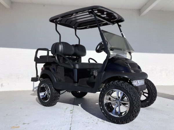 Black Lifted Club Car Precedent MAX 6 Rear Seat